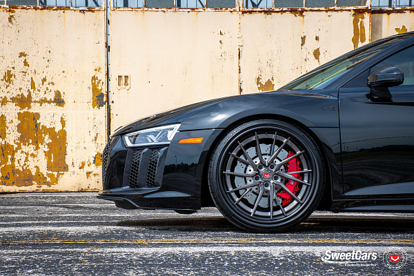Фото дисков Vossen M-X4T (3-Piece) Глянцевый темный лак на Audi R8 (4S)