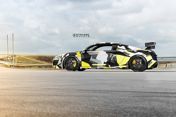 Фото дисков Strasse Wheels S5 Performance Черный сатин на Audi R8 (Typ 42)