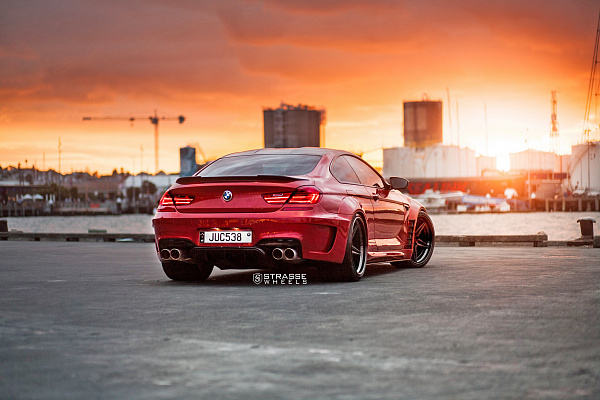 Фото дисков Strasse Wheels SV2 Deep Concave FS Черный сатин на BMW 6/M6 (F06/F13/F12)