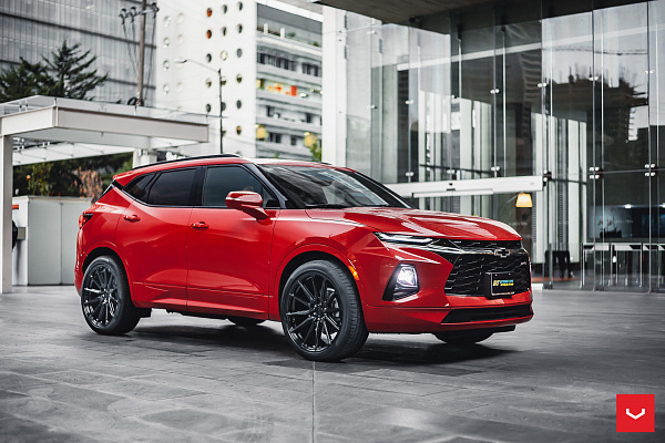 Фото дисков Vossen HF6-1 Черный глянец на Chevrolet Blazer