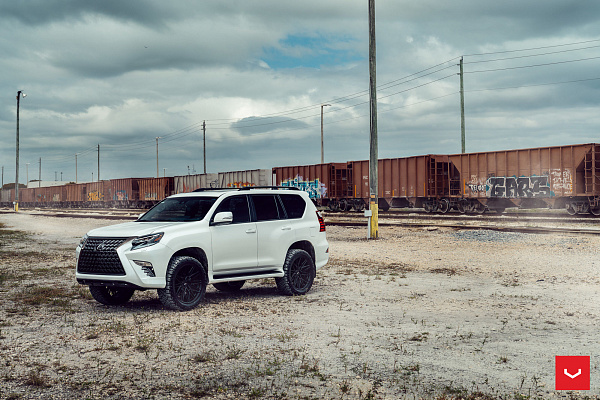 Фото дисков Vossen HF6-5 Черный сатин на Lexus GX II