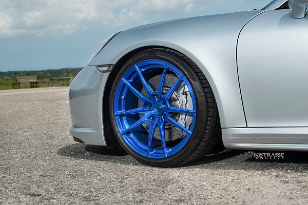 Фото дисков Strasse Wheels SV1 Deep Concave Monoblock Другой цвет на Porsche 911 VII