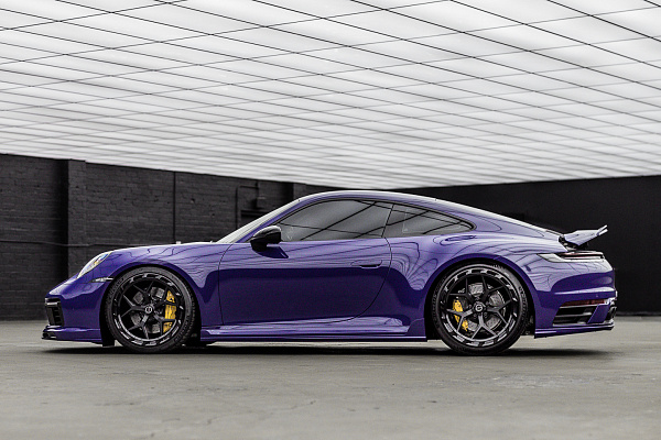 Фото дисков Brixton Forged PF7 Aerotech Черный сатин на Porsche 911 VIII