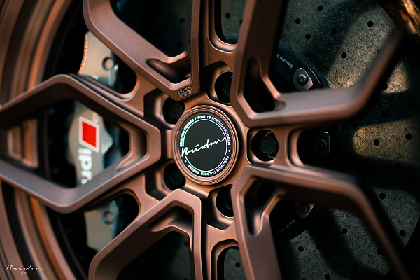 Фото дисков Brixton Forged PF9 Сатиновая медь на Audi R8 (4S)