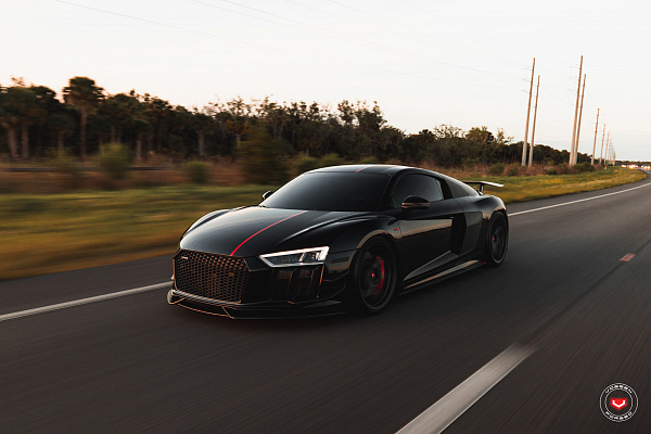 Фото дисков Vossen EVO-3 Черный сатин на Audi R8 (4S)