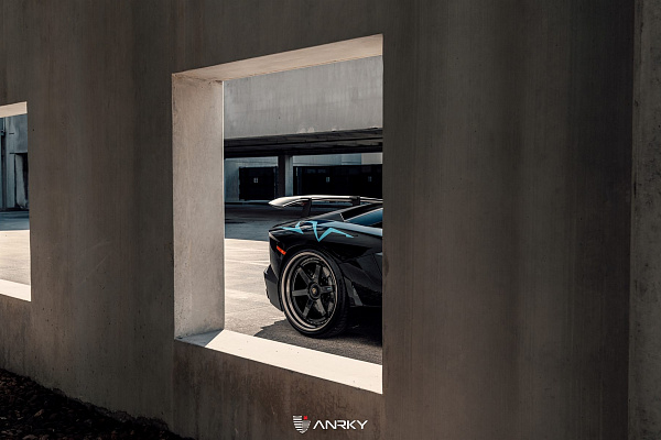 Фото дисков Anrky JDX-316 Черный глянец на Lamborghini Aventador