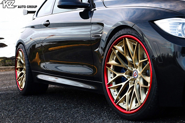 Фото дисков HRE S200 Сатиновое золото на BMW 4/M4 (F32/F82)
