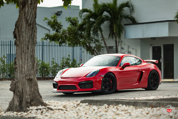 Фото дисков Vossen M-X3 Черный сатин на Porsche Cayman II