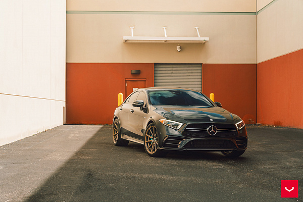 Фото дисков Vossen HF-3 Сатиновая бронза на Mercedes-Benz CLS (C257)