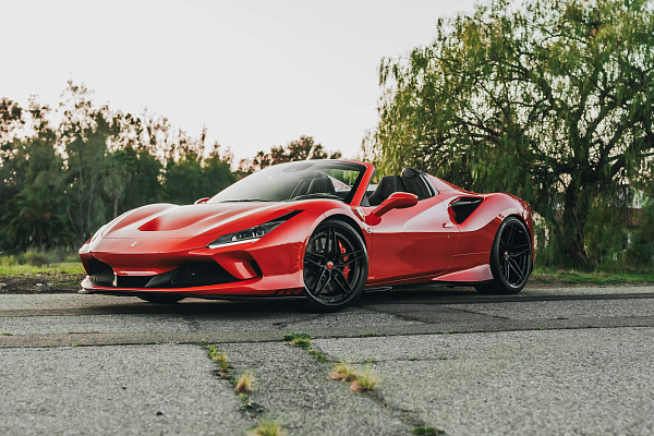 Фото дисков HRE S107SC Черный сатин на Ferrari F8