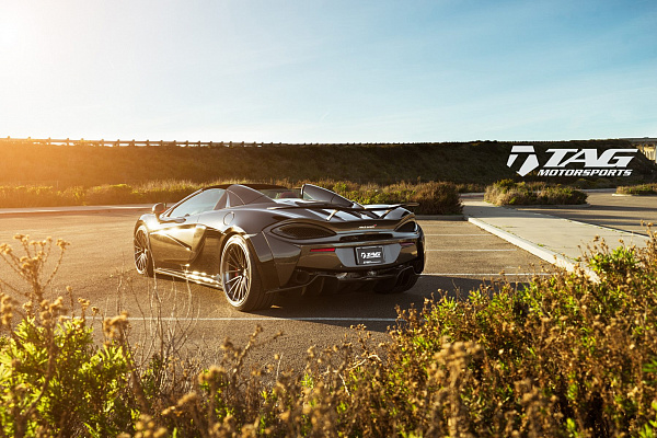 Фото дисков Anrky AN39 Черный сатин на McLaren 570S
