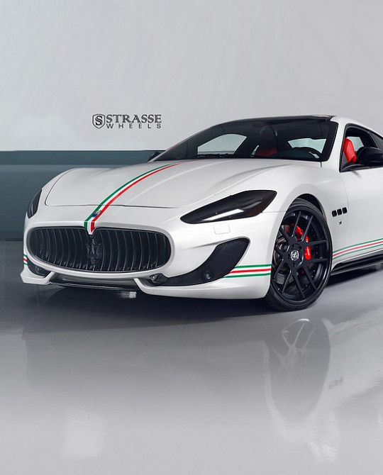 Фото дисков SM5 Deep Concave Черный сатин на Maserati GranTurismo I