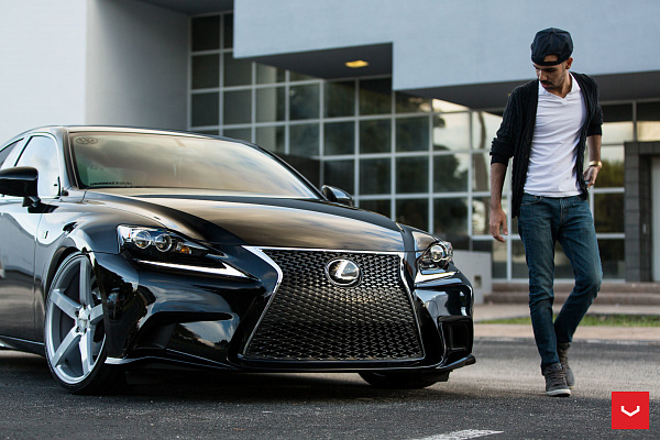 Фото дисков Vossen CV3 Серебро на Lexus IS II