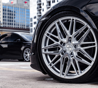 Фото дисков Vossen HF-7 на Porsche Taycan I