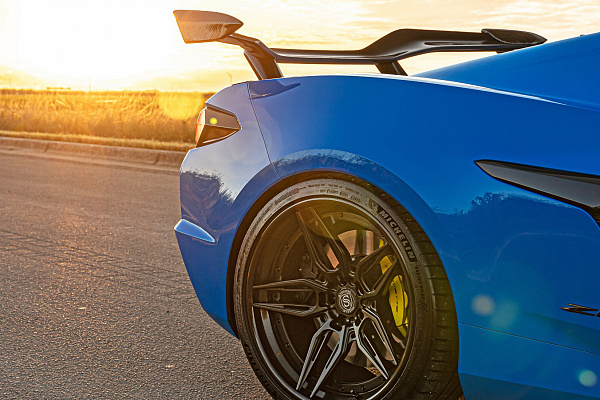 Фото дисков Strasse Wheels SV4-RS Deep Concave FS Черный сатин на Chevrolet Corvette C8