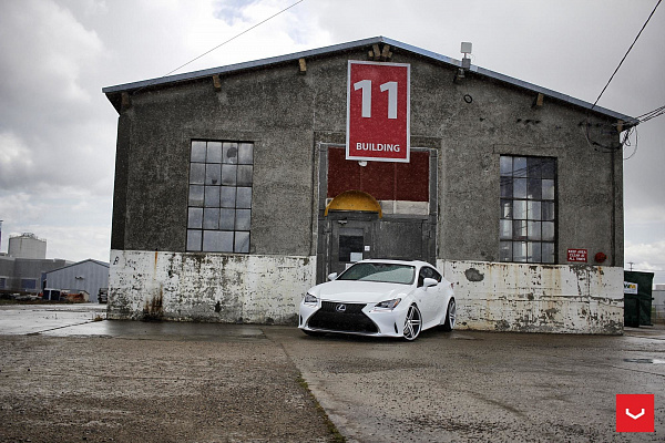 Фото дисков Vossen CV5 Серебро на Lexus RC