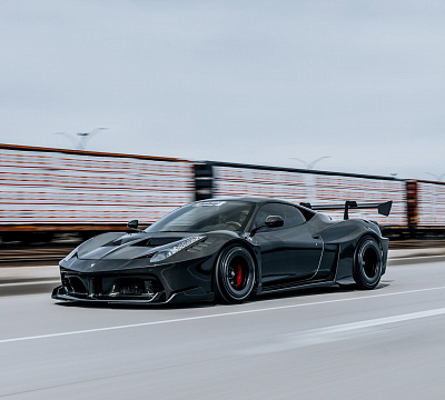 Фото дисков Brixton Forged PF7 Aerotech на Ferrari 458