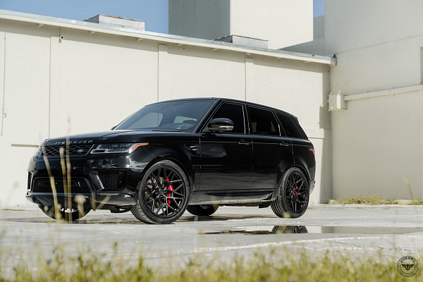 Фото дисков Vossen UV-1 Черный сатин на Land Rover Range Rover Sport II