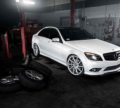 Фото дисков Vossen CVT на Mercedes-Benz C-Class (W204)