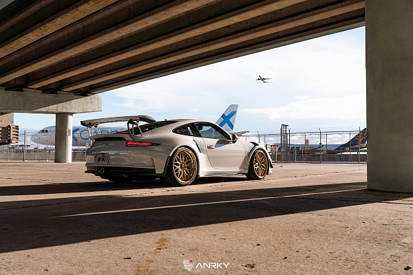 Фото дисков Anrky RS1 Сатиновое золото на Porsche 911 VII