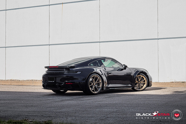Фото дисков Vossen RS19 Глянцевое золото на Porsche 911 VIII