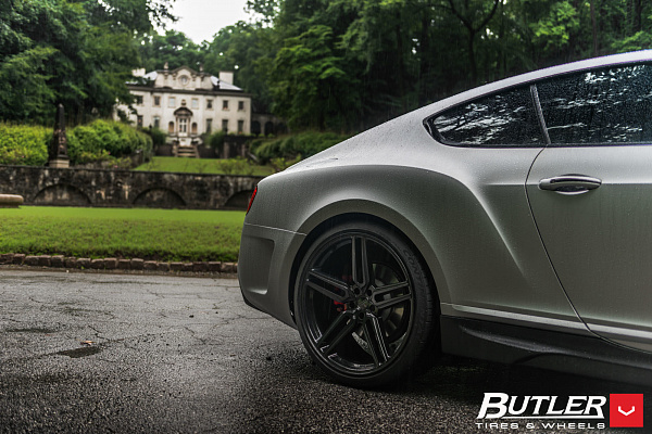 Фото дисков Vossen HF-1 Черный сатин на Bentley Continental GT II