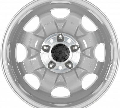 Mercedes-Benz 8 Hole Standard Silver