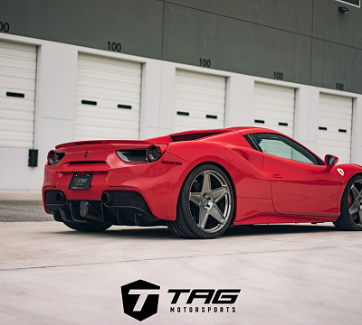 Фото дисков HRE 505M на Ferrari 488