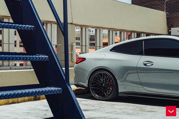 Фото дисков Vossen HF-7 Черный сатин на BMW 4/M4 (G22/G82)