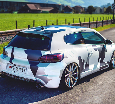Фото дисков Vossen CVT на Volkswagen Scirocco III