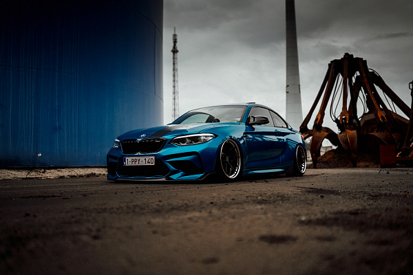 Фото дисков Brixton Forged PF5 Черный сатин на BMW 2/M2 (F22/F87)
