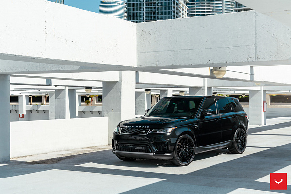 Фото дисков Vossen HF-7 Черный глянец на Range Rover Sport II
