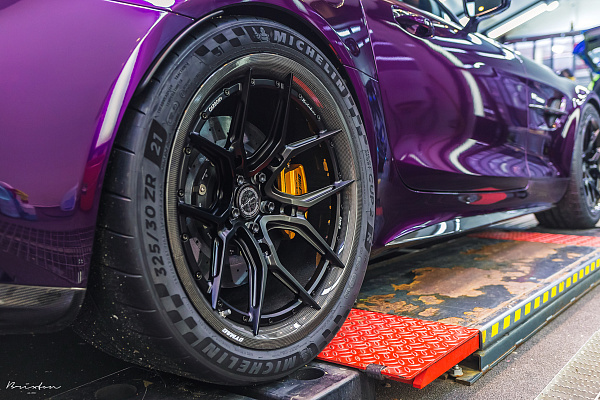 Фото дисков Brixton Forged CM5-R Черный сатин на Mercedes-Benz AMG GT I