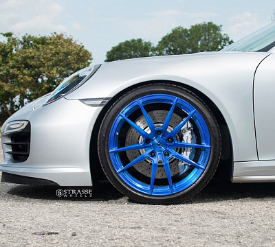 Фото дисков Strasse Wheels SV1 Deep Concave Monoblock на Porsche 911 VII