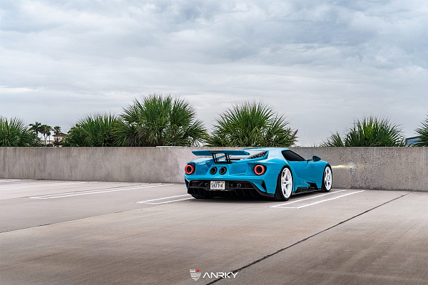 Фото дисков Anrky XR-305 Белый глянец на Ford GT II