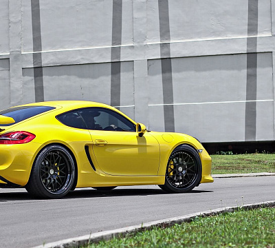 Фото дисков HRE 300 на Porsche Cayman II