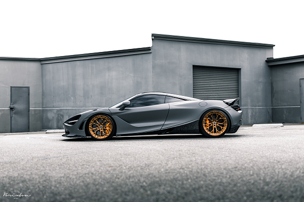 Фото дисков Brixton Forged PF10 Сатиновая медь на McLaren 720S