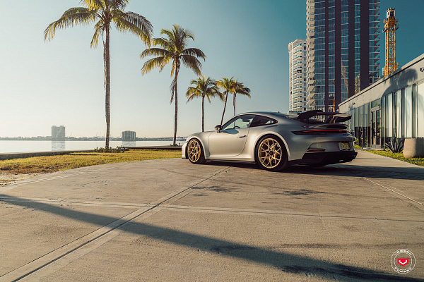 Фото дисков Vossen S21-07 Глянцевая шампань на Porsche 911 VIII