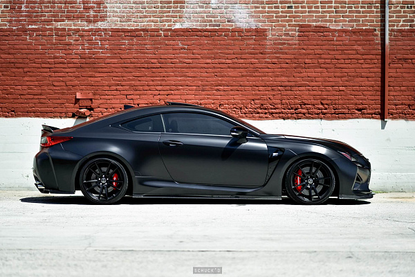 Фото дисков HRE FF04 Черный сатин на Lexus RC