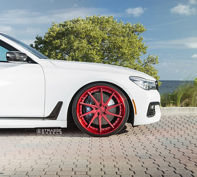 Фото дисков Strasse Wheels SV10T Deep Concave FS на BMW 7 (G11/G12)