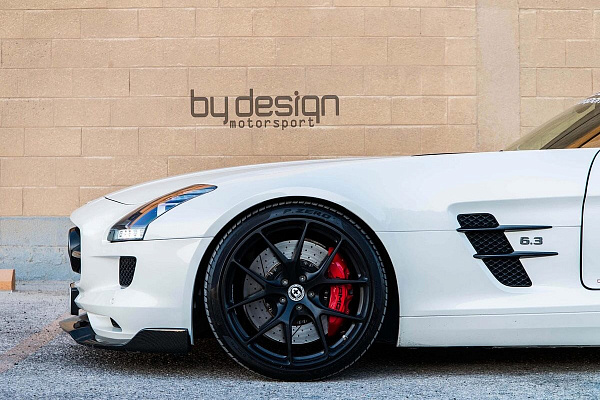 Фото дисков HRE P101 Черный сатин на Mercedes-Benz SLS AMG