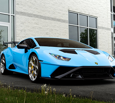 Фото дисков Brixton Forged MW03 на Lamborghini Huracan
