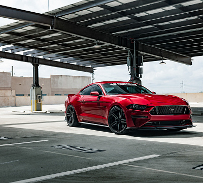 Фото дисков Vossen HF-1 на Ford Mustang VI