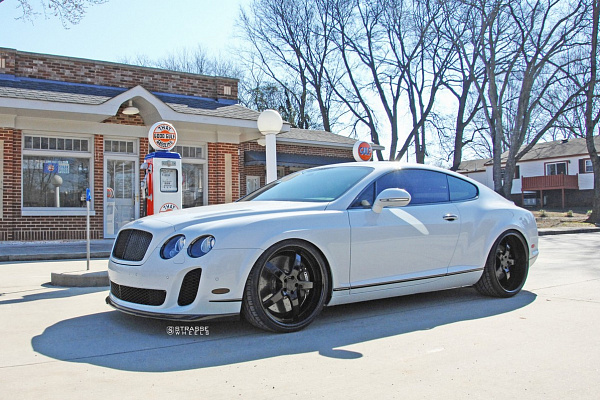 Фото дисков Strasse Wheels S5 Signature Черный глянец на Bentley Continental GT II