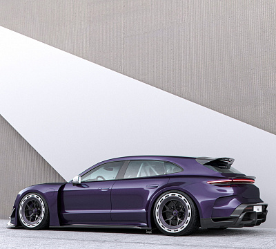 Фото дисков Brixton Forged PF7 Aerotech на Porsche Taycan I