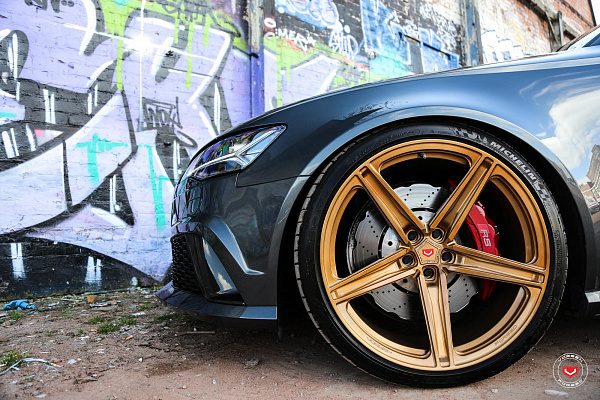 Фото дисков Vossen M-X2 Глянцевое золото на Audi A/RS 6 (C7)