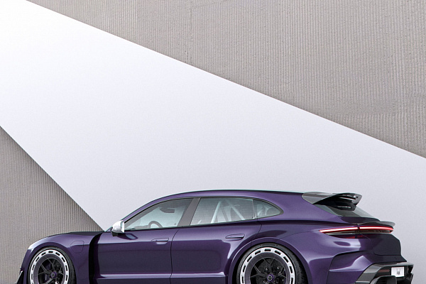 Фото дисков Brixton Forged PF7 Aerotech Черный глянец на Porsche Taycan I