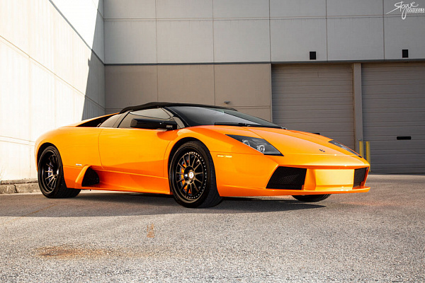 Фото дисков HRE 303 Черный сатин на Lamborghini Murcielago