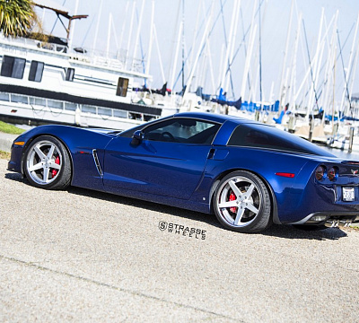 Фото дисков Strasse Wheels S5 Deep Concave на Chevrolet Corvette C6