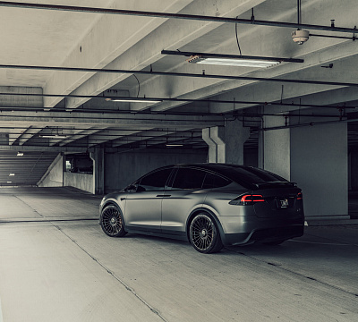 Фото дисков Vossen HF-8 на Tesla Model X